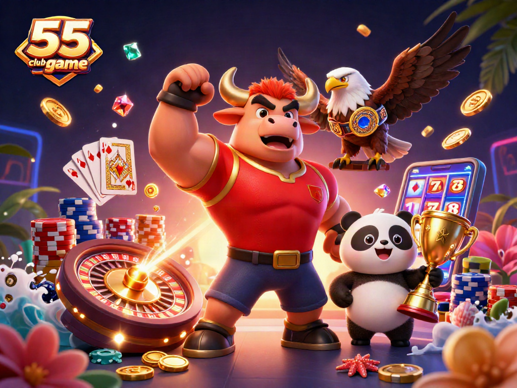 Win big in the 55 club game with unique characters and dynamic casino elements.