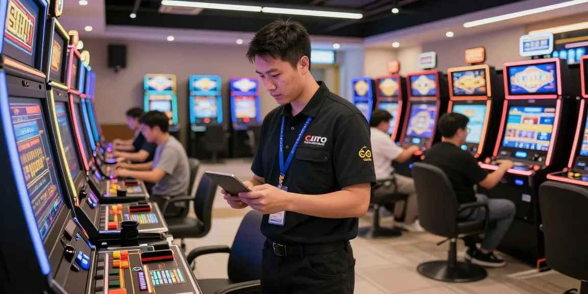Trusted local gaming lounge showcasing slot toto machines and professional service.