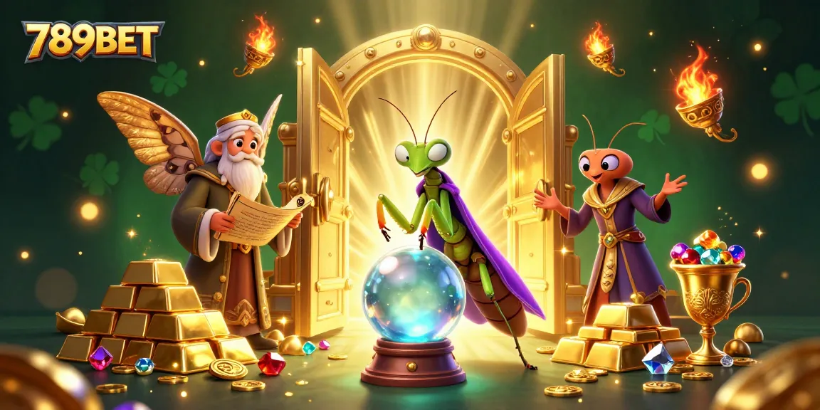 Experience the magic of 789BET with a vibrant casino scene filled with treasures.