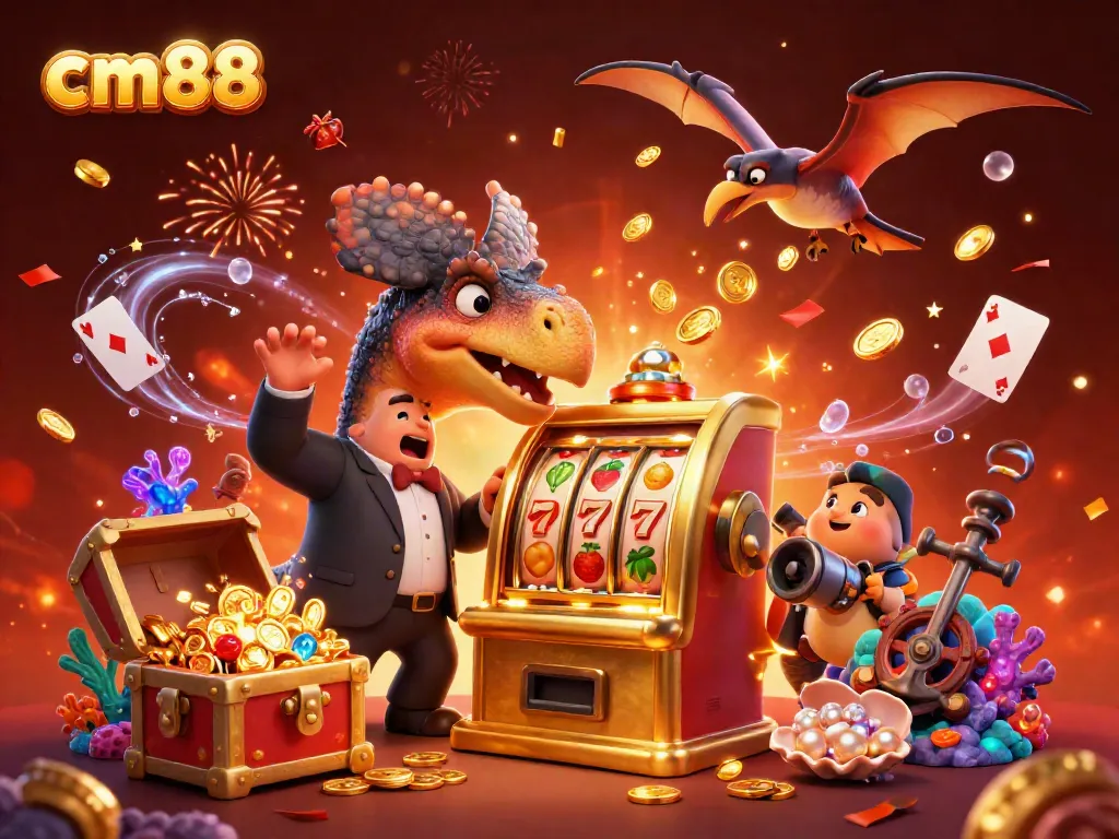 Experience the excitement with the cm88 pachycephalosaurus winning golden coins from a jackpot slot!